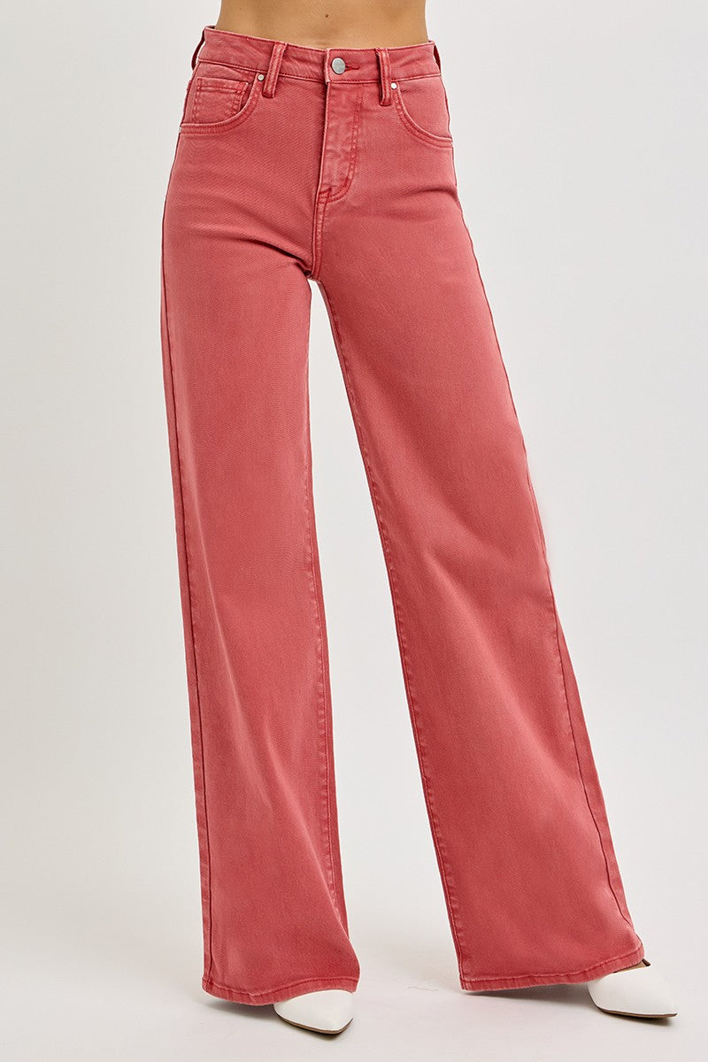 Berkeley High Rise Tummy Control Wide Leg Jeans