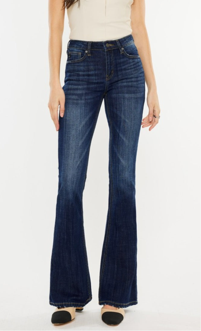 Phoenix Mid Rise Classic Slim Flare Jeans