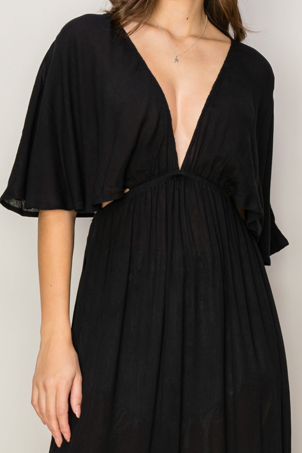 Meet Me at the Cabana Tie Back Maxi Cover Up Dress