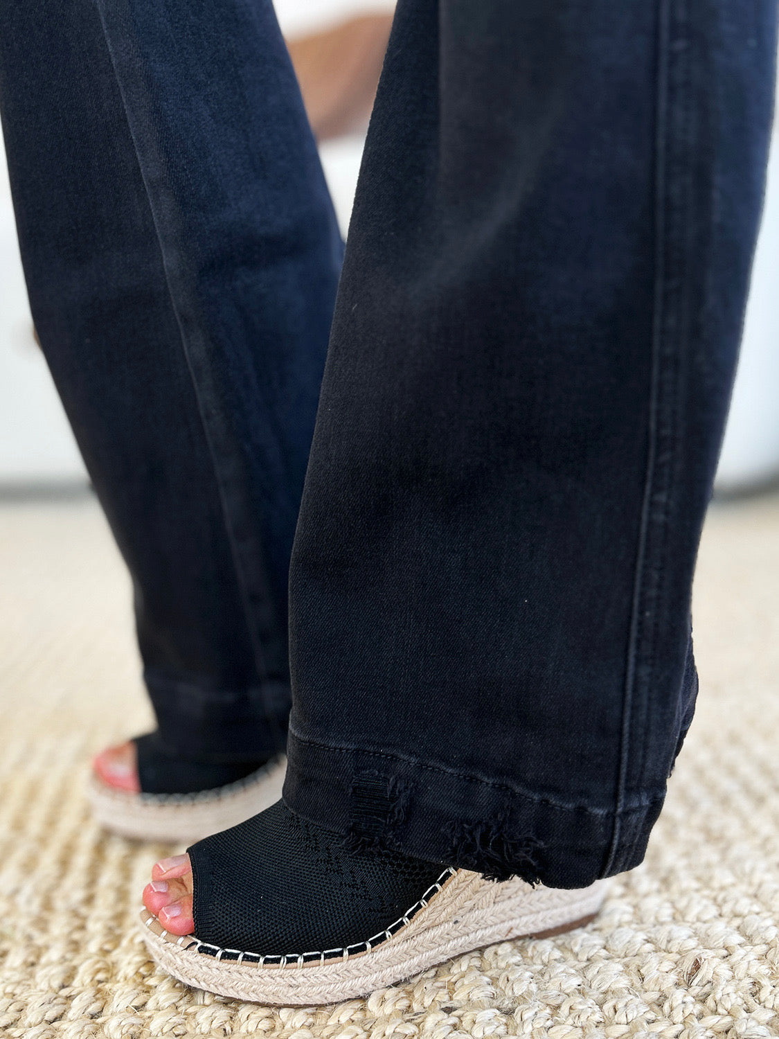 Madelyn High Rise Distressed Flare Jeans