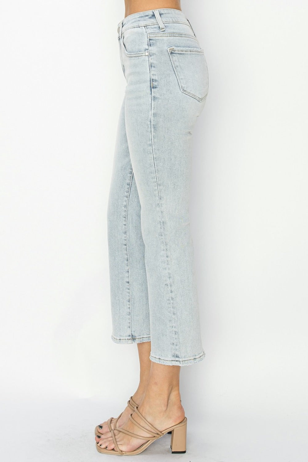 Clare Mid Rise Cropped Flare Jeans