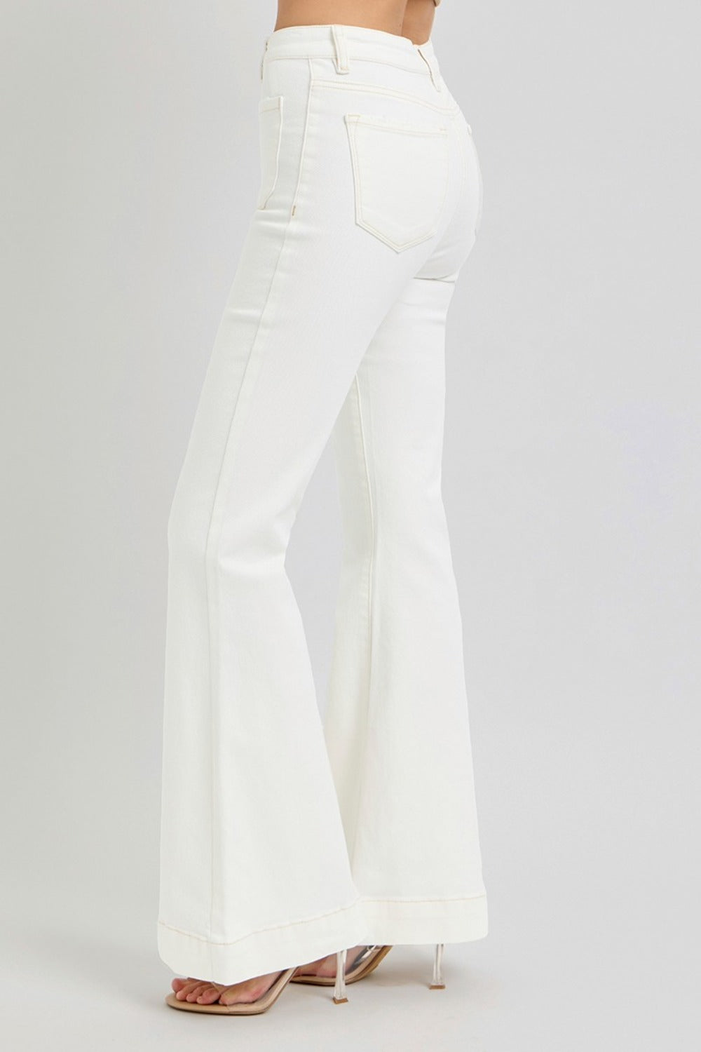 Robby High Rise Front Patch Pocket Flare Jeans