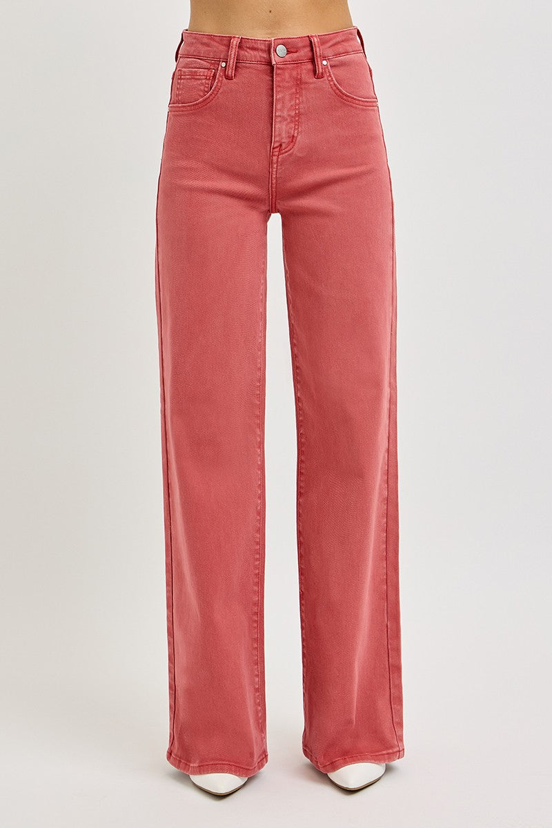 Berkeley High Rise Tummy Control Wide Leg Jeans