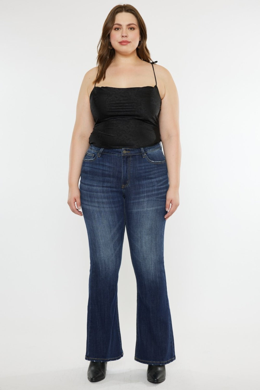 Phoenix Mid Rise Classic Slim Flare Jeans