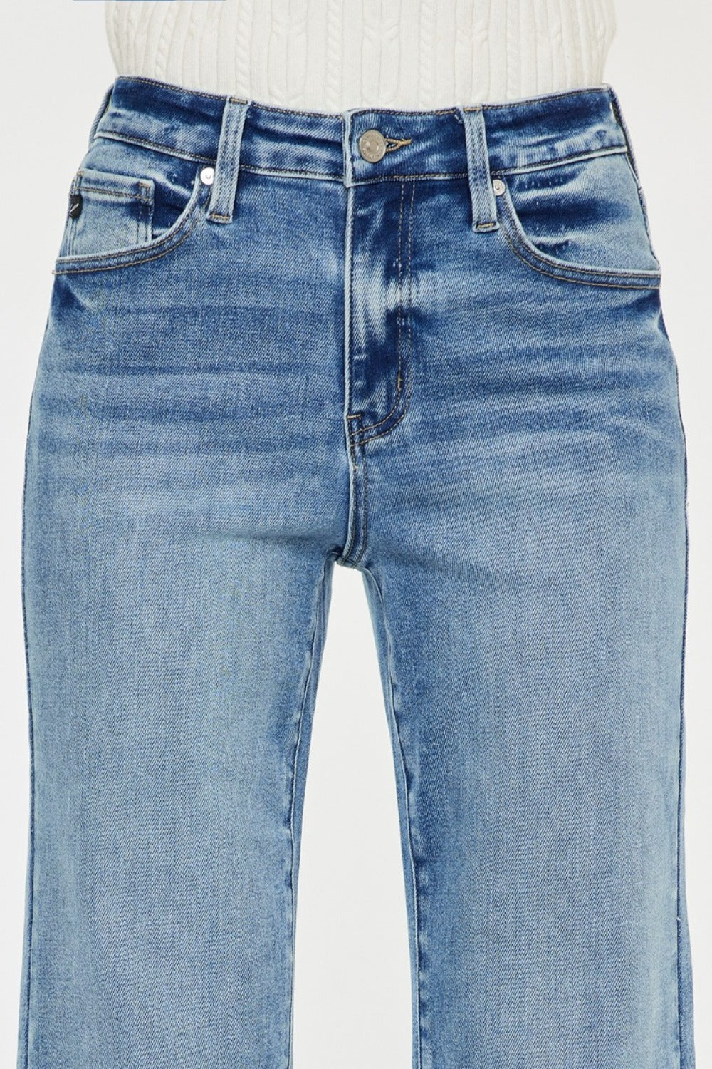 Kessa High Rise Wide Leg Flare Jeans