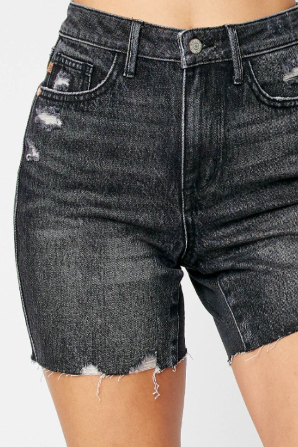 Tara High Waist Control Top Denim Shorts