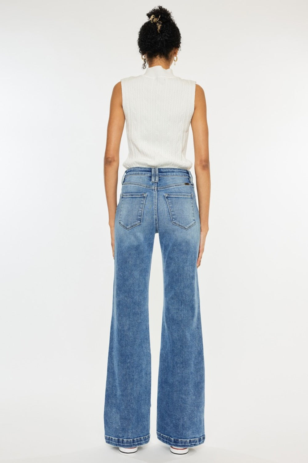 Kessa High Rise Wide Leg Flare Jeans