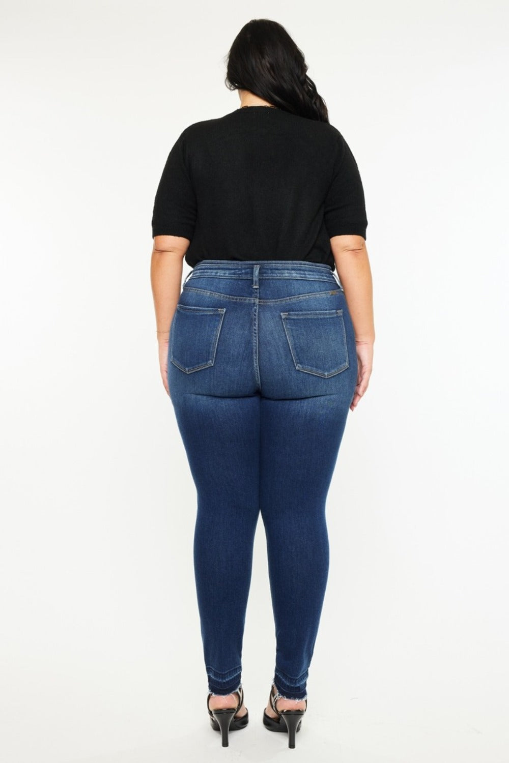 Brenna High Rise Raw Hem Ankle Skinny Jeans