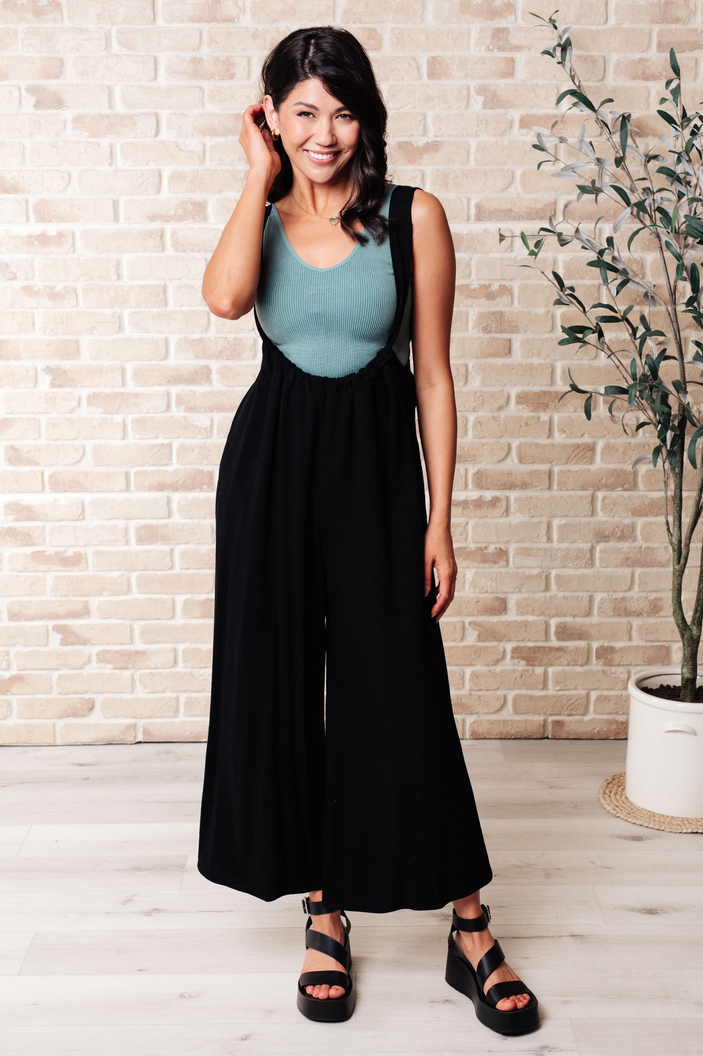 Something in the Way She Moves Jumpsuit in Black