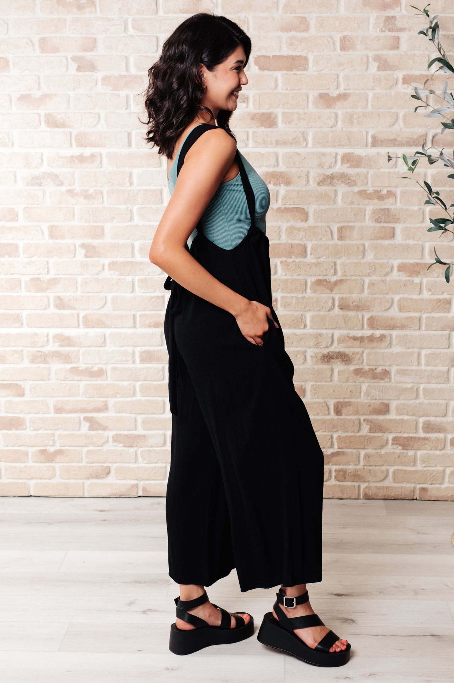 Something in the Way She Moves Jumpsuit in Black