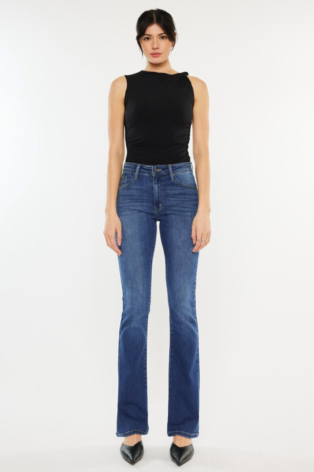 Milena High Rise Classic Slim Bootcut Jeans