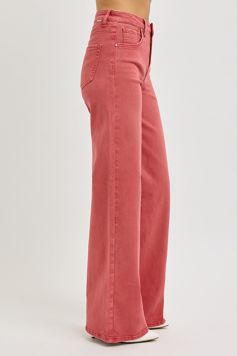 Berkeley High Rise Tummy Control Wide Leg Jeans