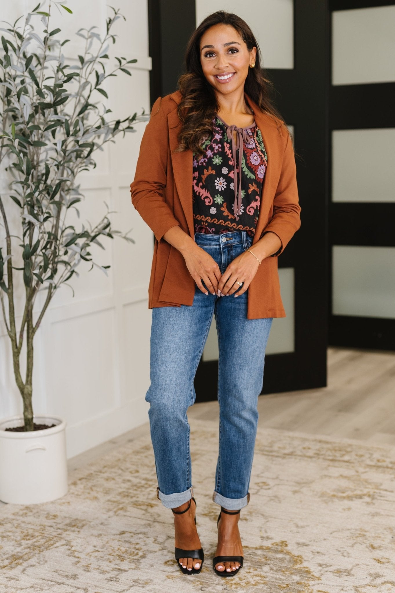 Magic 3/4 Blazer in Rust - Driftwood Boutique