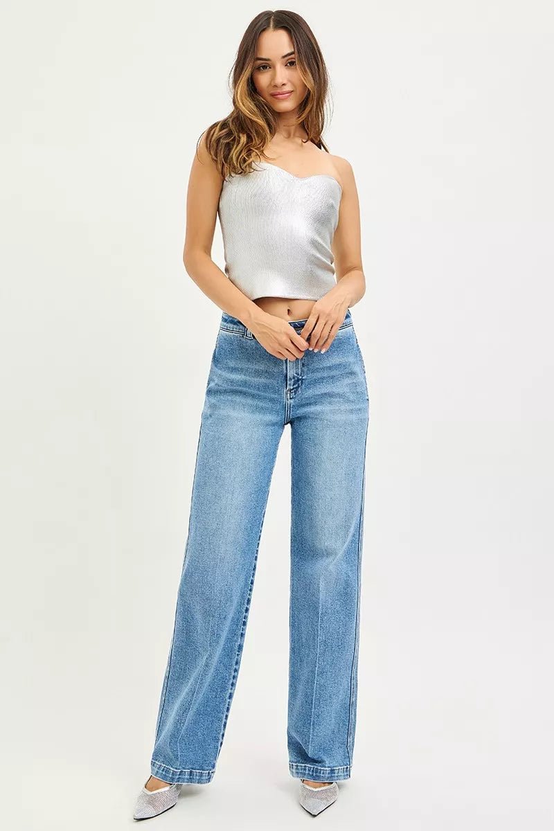 RISEN Slouchy Straight Jeans - Driftwood Boutique