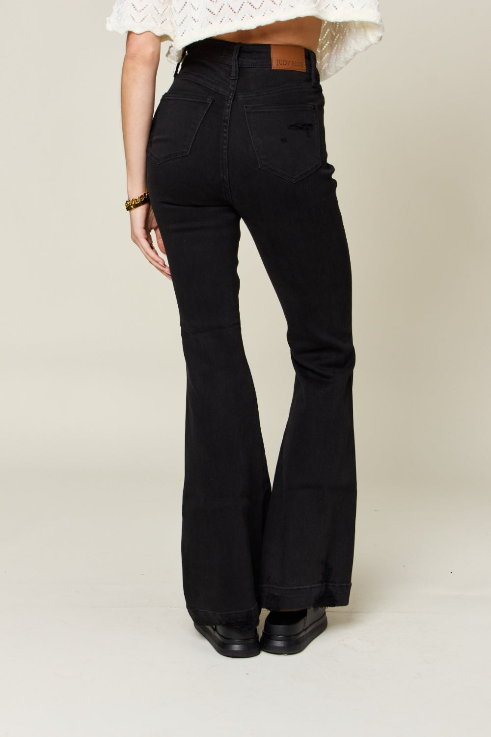 Madelyn High Rise Distressed Flare Jeans
