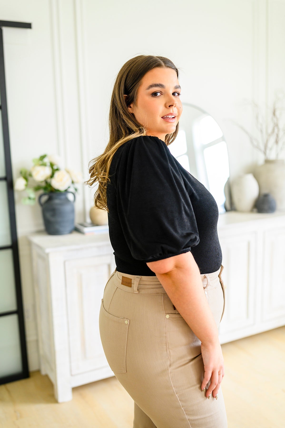 A Total Vision Square Neck Bodysuit - Driftwood Boutique