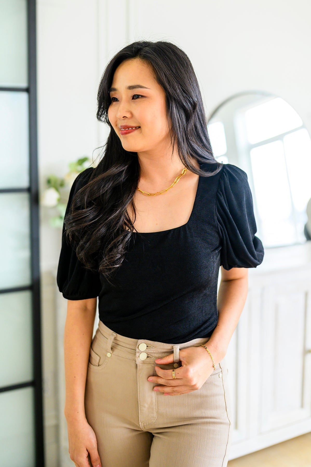 A Total Vision Square Neck Bodysuit - Driftwood Boutique