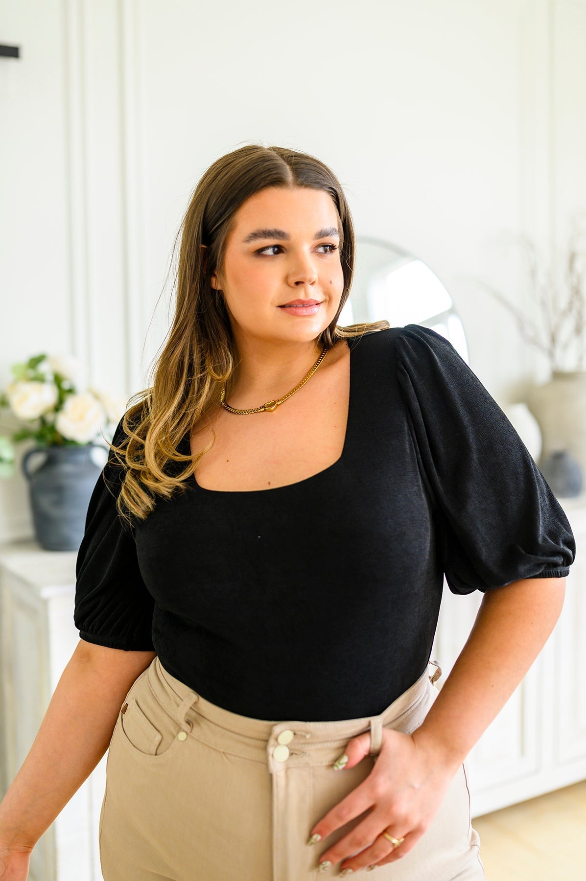A Total Vision Square Neck Bodysuit - Driftwood Boutique