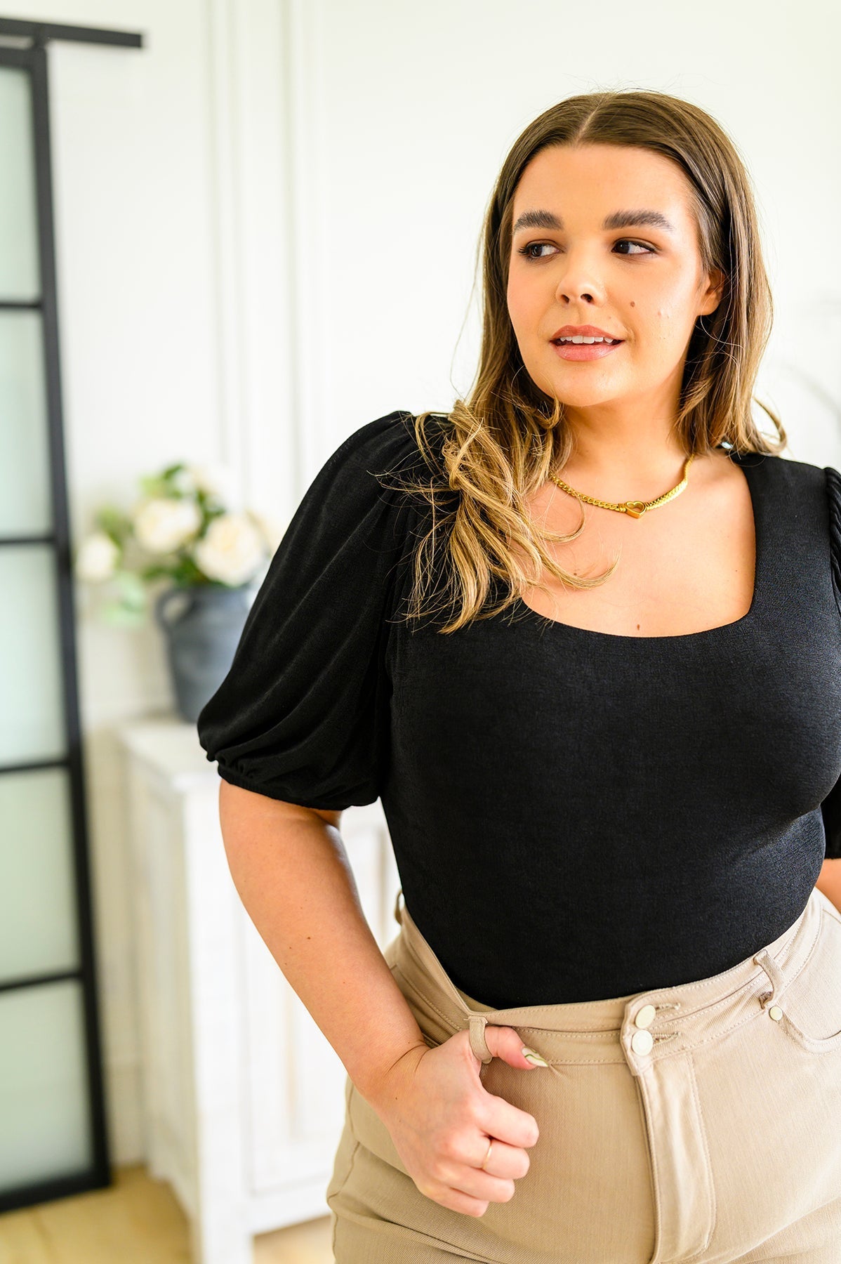 A Total Vision Square Neck Bodysuit - Driftwood Boutique