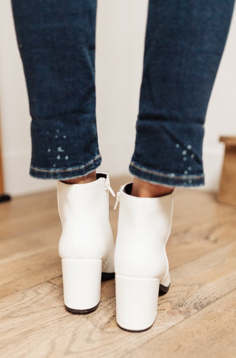 Amari Ankle Boots in White - Driftwood Boutique