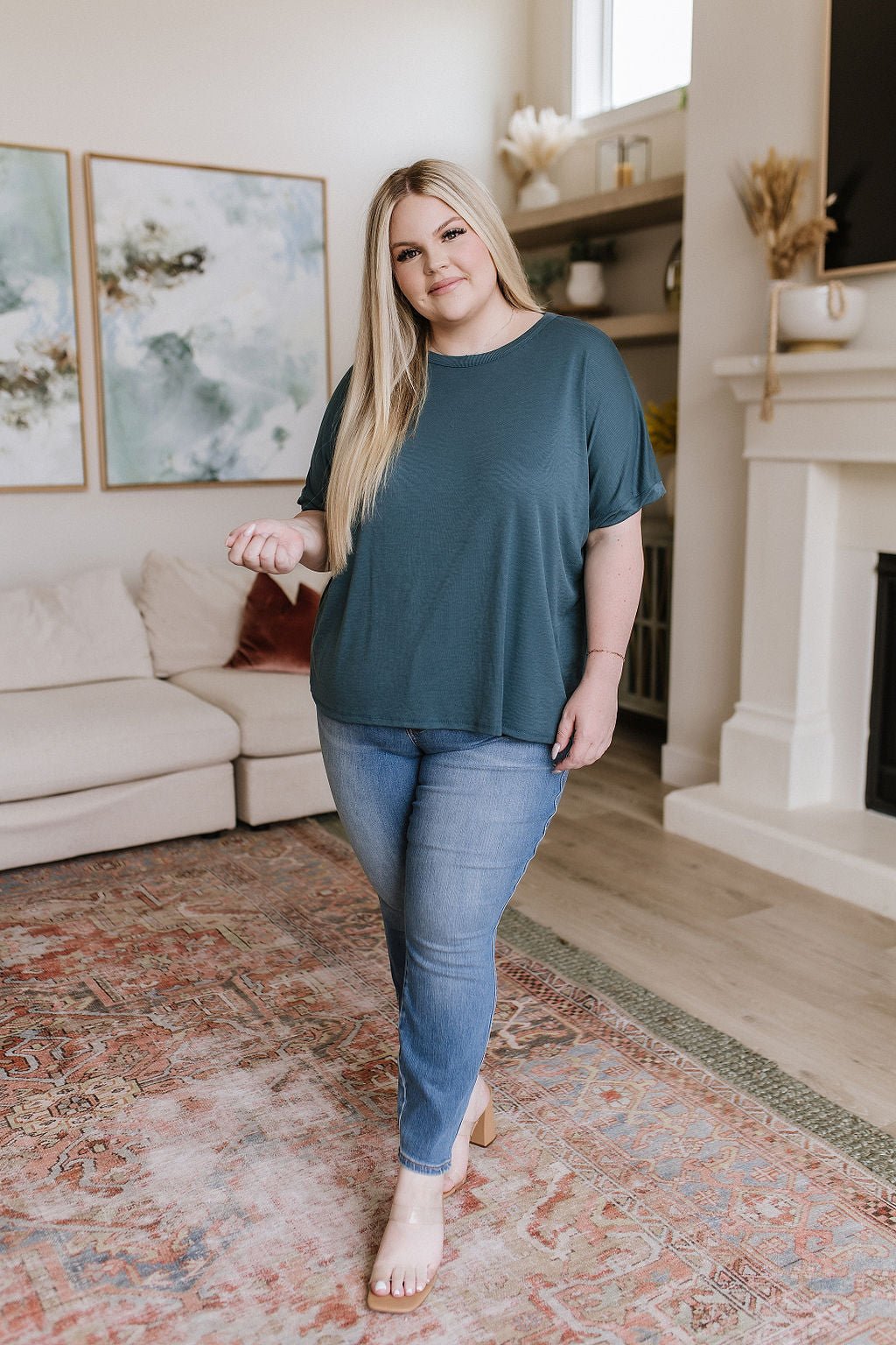 Betsy High Rise Control Top Shield Pocket Skinny Jeans - Driftwood Boutique