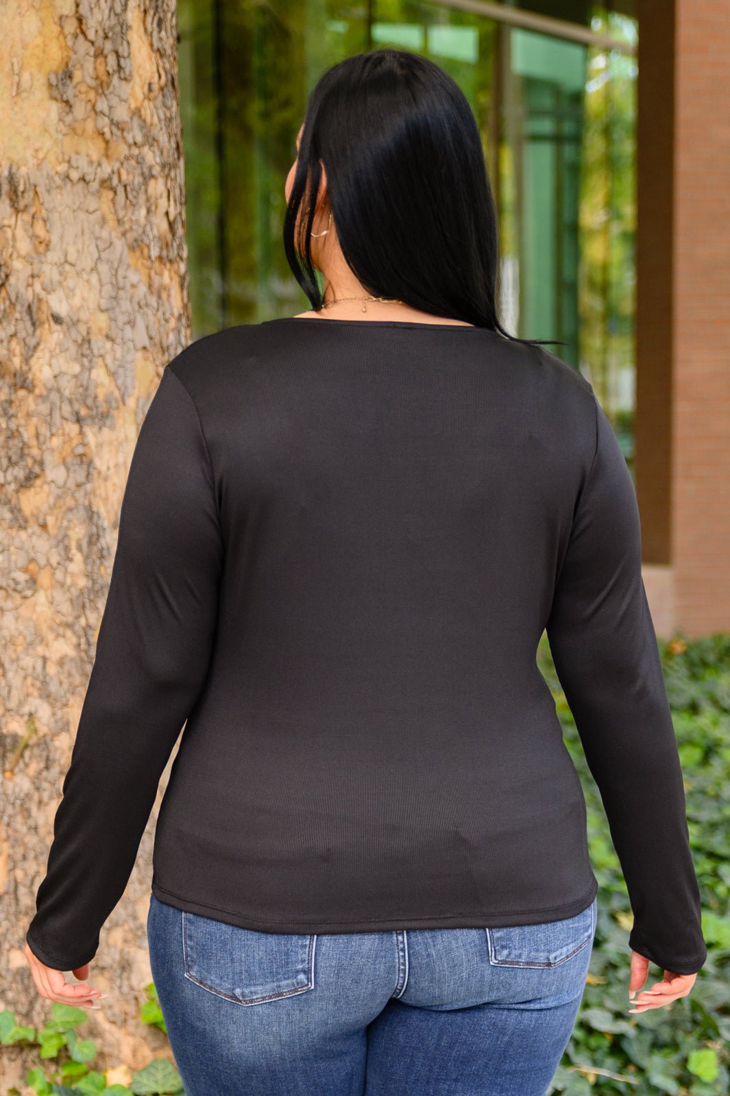 Can You Believe It Basic Long Sleeve Top In Black - Driftwood Boutique