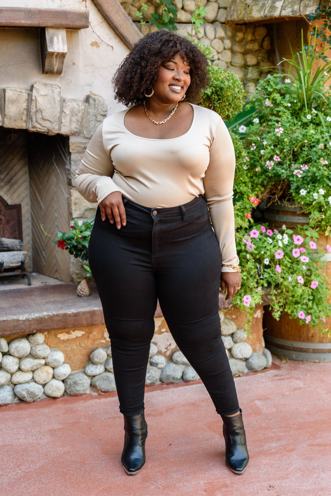 Can You Believe It Basic Long Sleeve Top In Sand - Driftwood Boutique