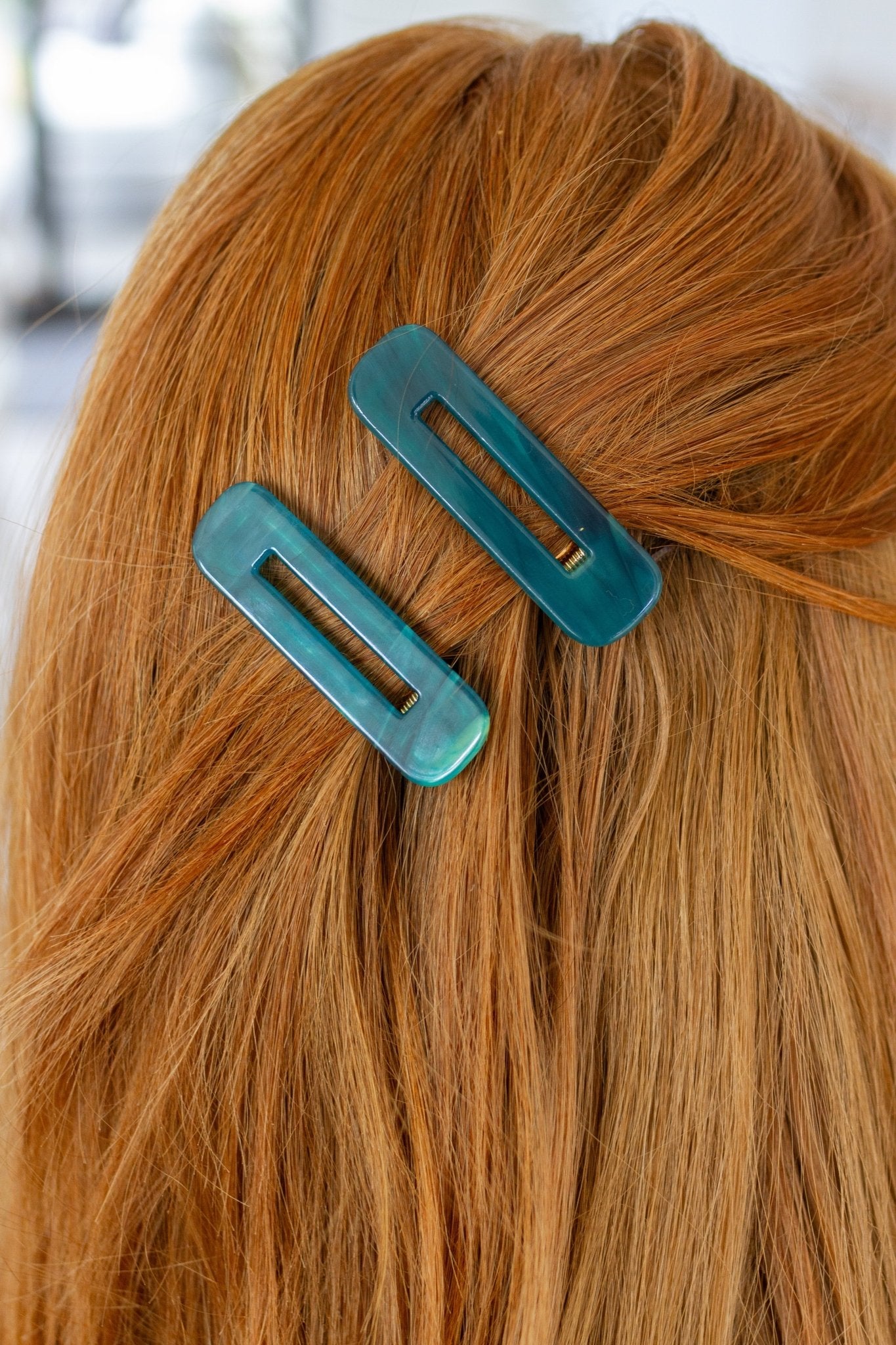 Double Trouble 2 Pack Hair Clip in Sea Blue - Driftwood Boutique