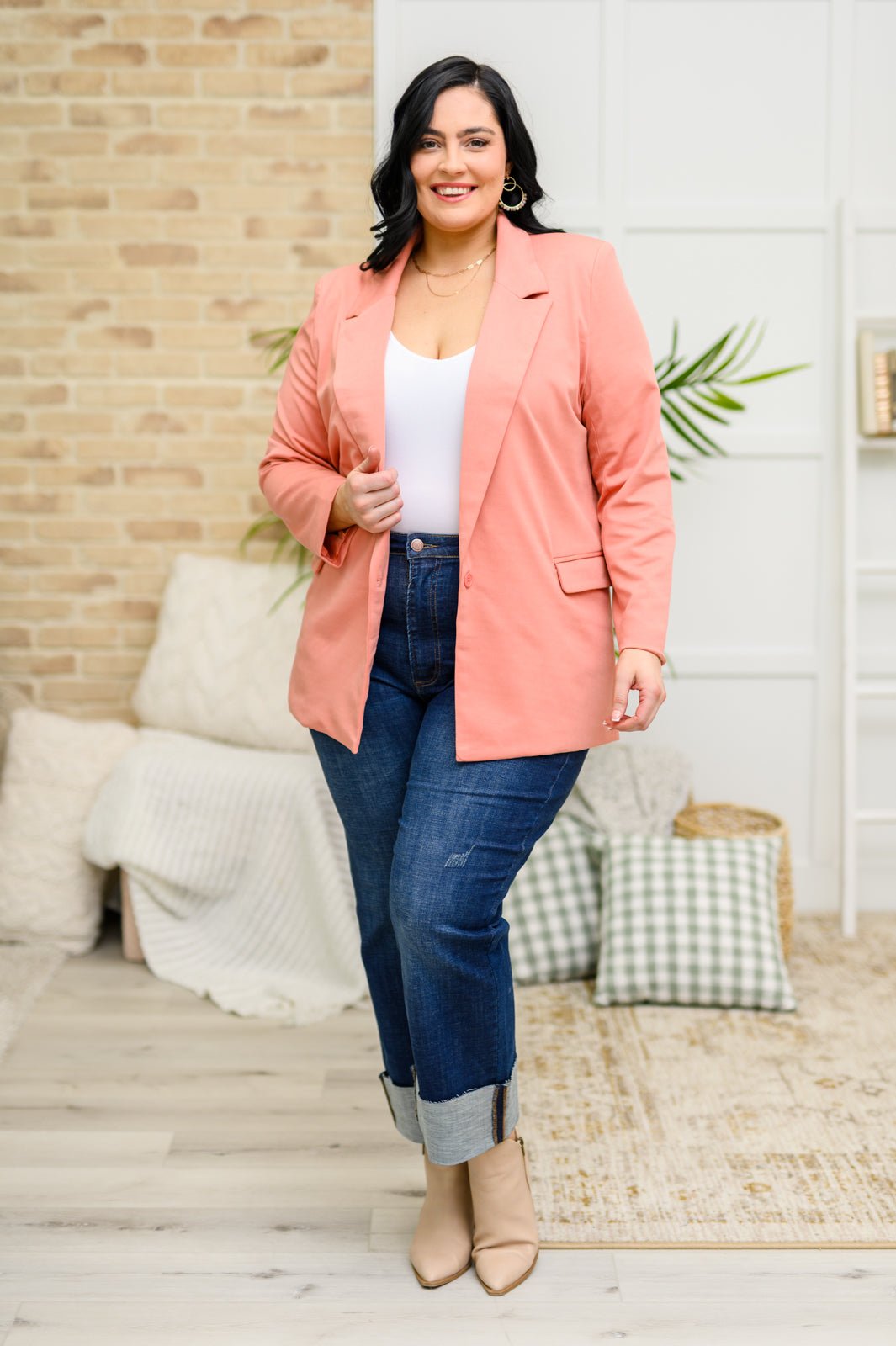 Eugenie Blazer in Mauve - Driftwood Boutique