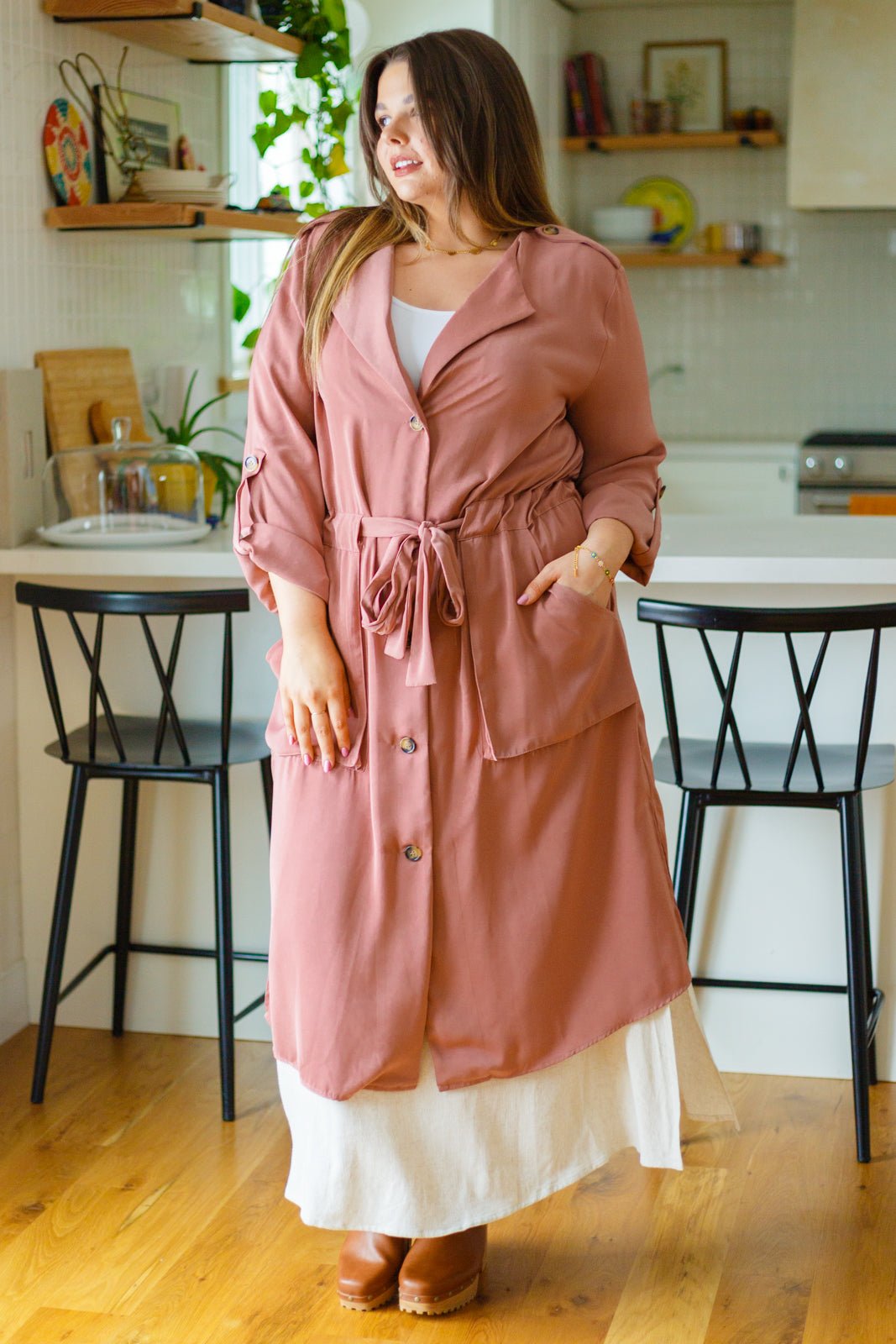 First Day Of Spring Jacket in Dusty Mauve - Driftwood Boutique