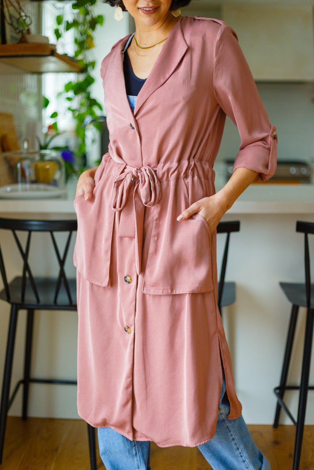 First Day Of Spring Jacket in Dusty Mauve - Driftwood Boutique