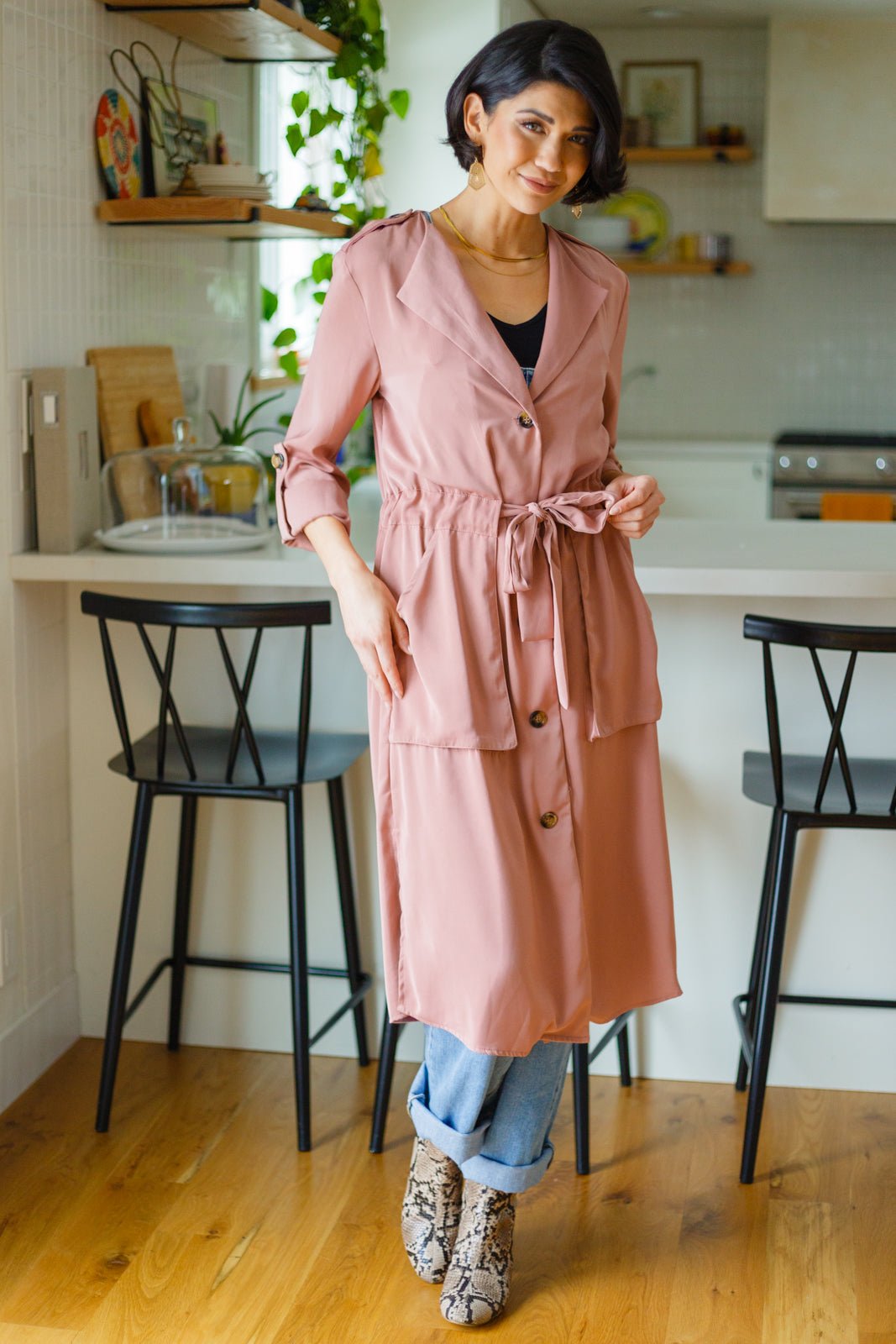 First Day Of Spring Jacket in Dusty Mauve - Driftwood Boutique