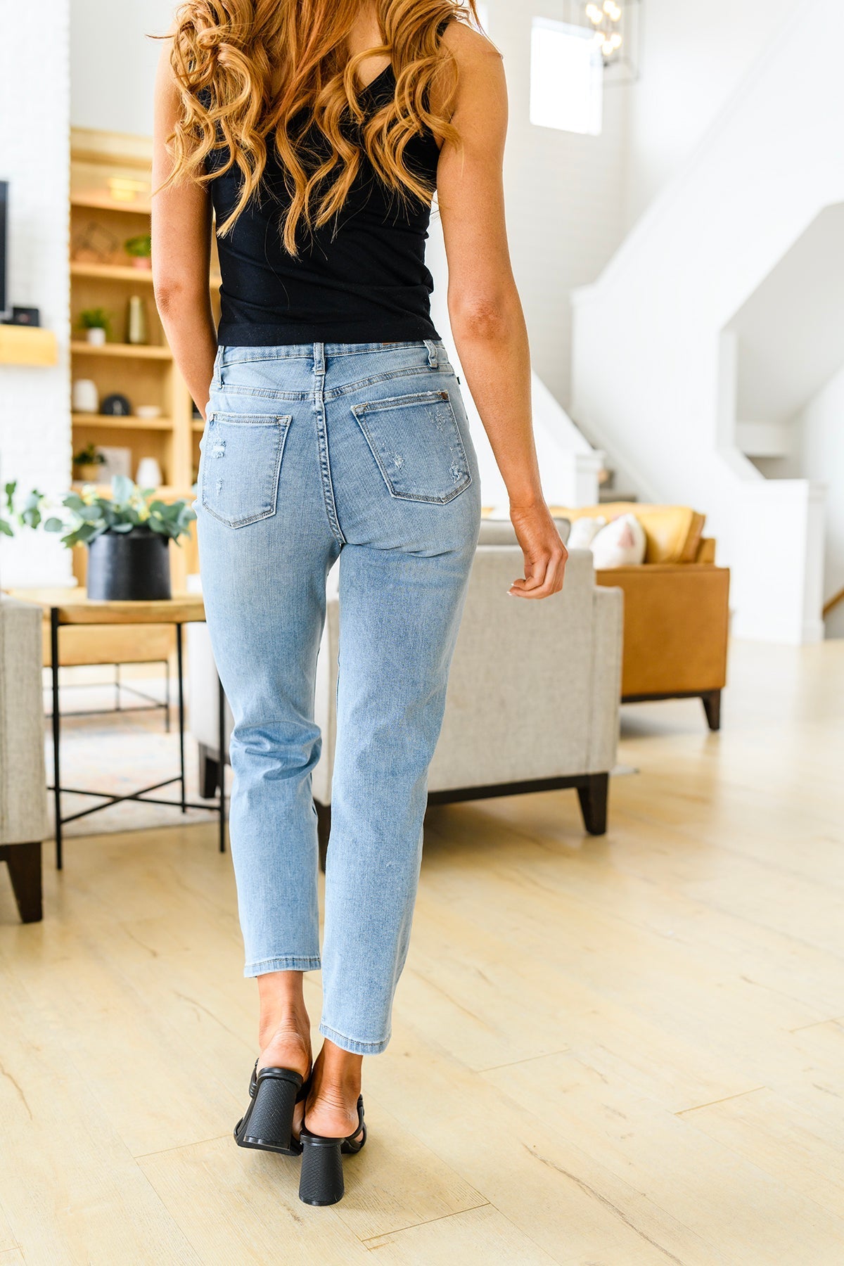 Florence High Waist Destroyed Boyfriend Jeans - Driftwood Boutique
