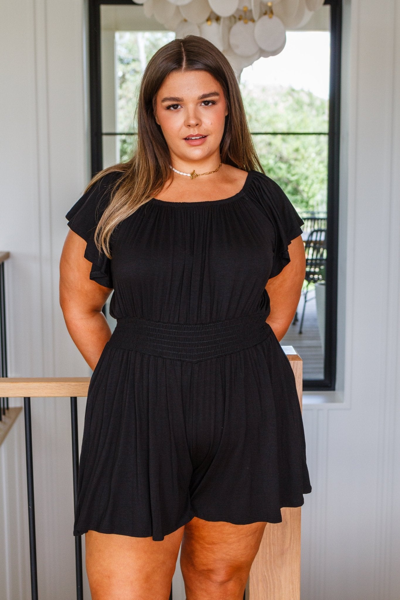 From What I Gathered Romper - Driftwood Boutique