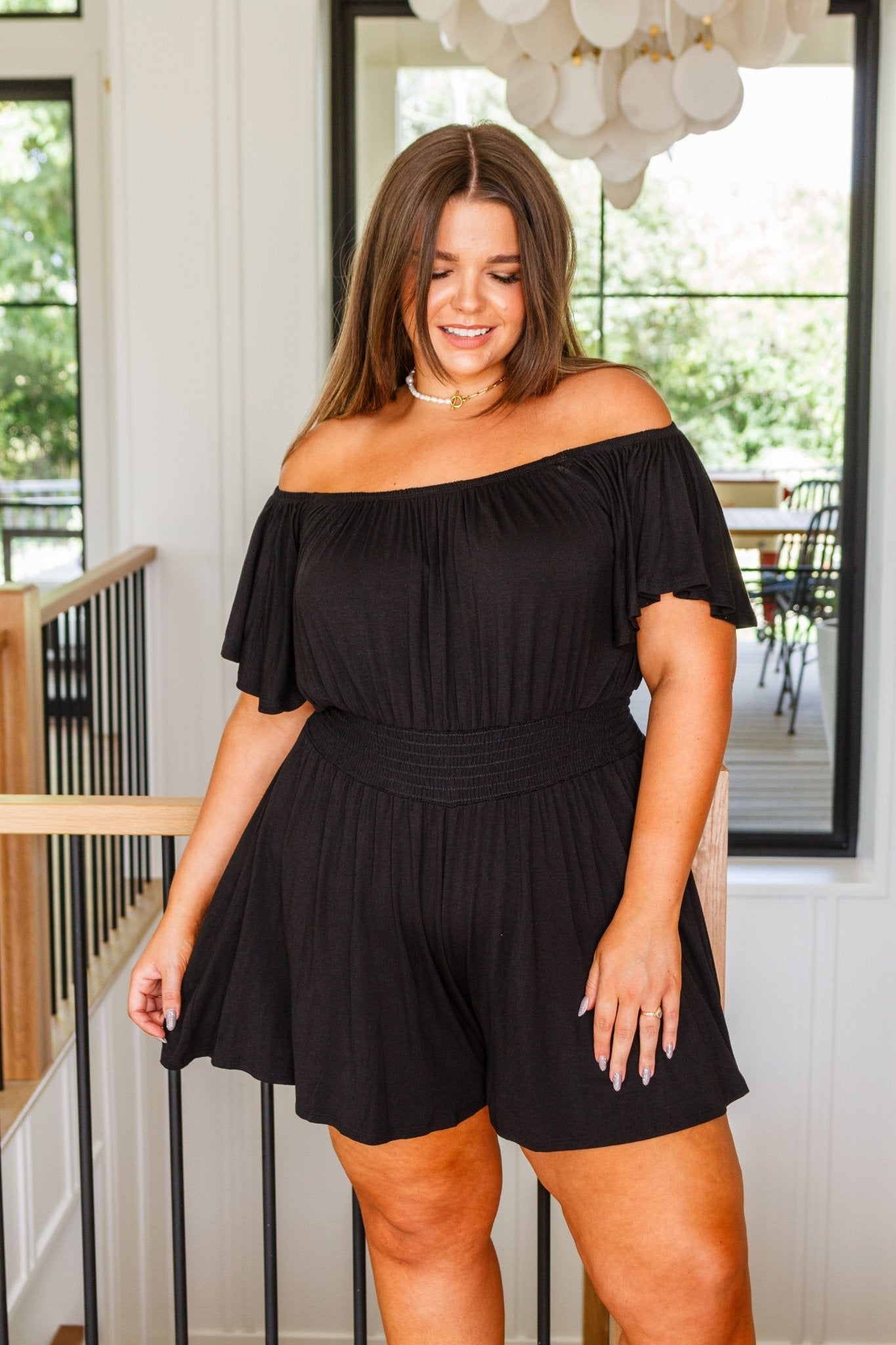 From What I Gathered Romper - Driftwood Boutique