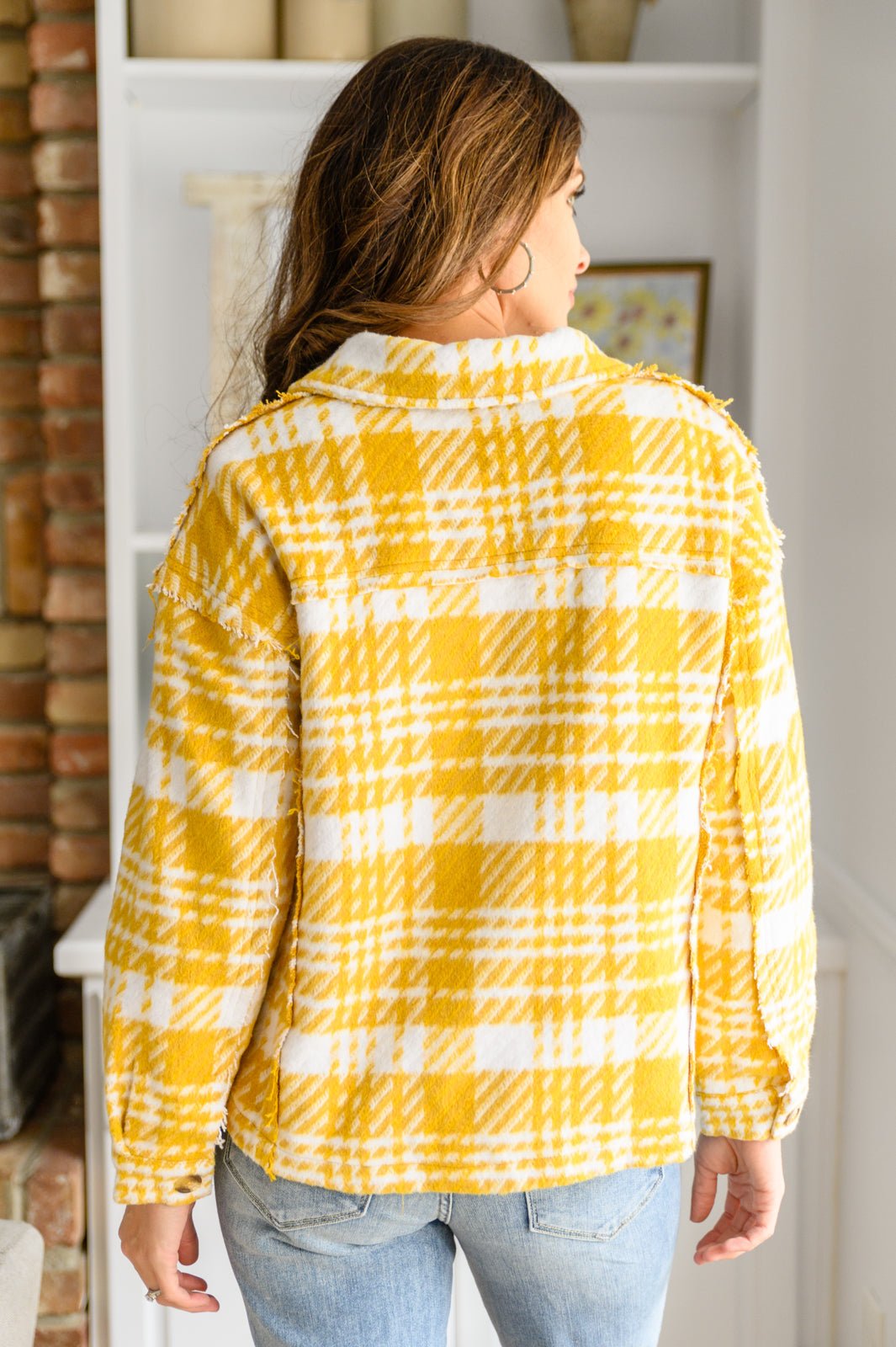 Hard To Miss Shacket In Mustard - Driftwood Boutique