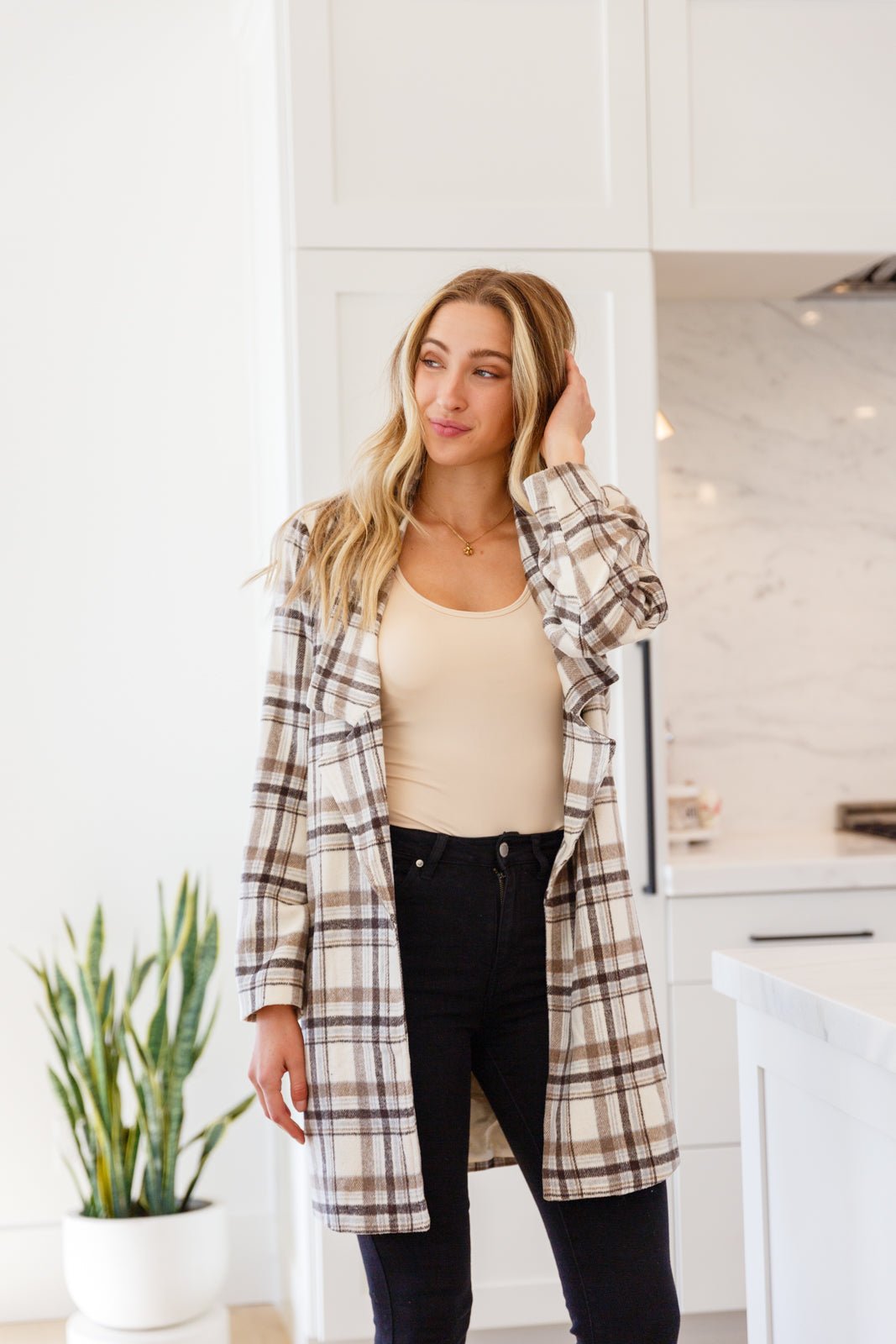 Keep Me Around Bodysuit in Beige - Driftwood Boutique