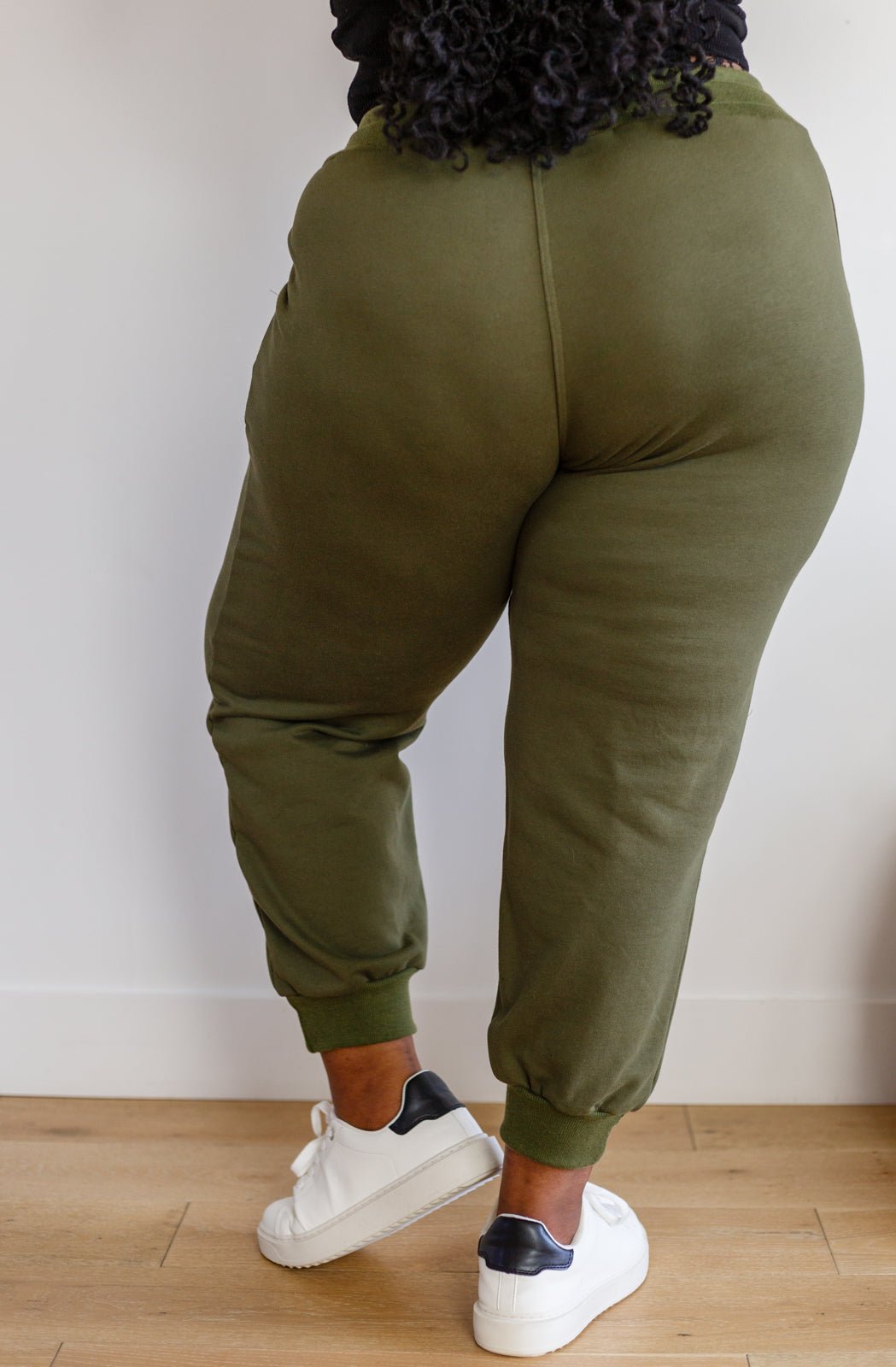 Kick Back Distressed Joggers in Olive - Driftwood Boutique
