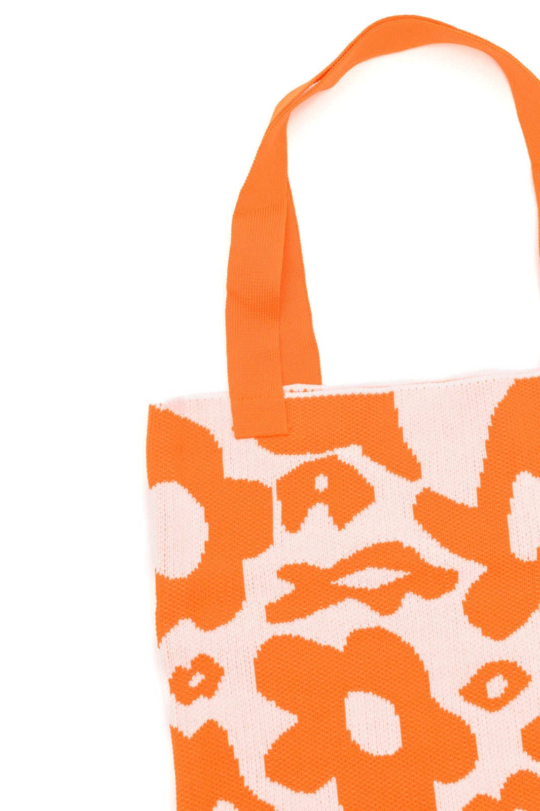 Lazy Daisy Knit Bag in Orange - Driftwood Boutique