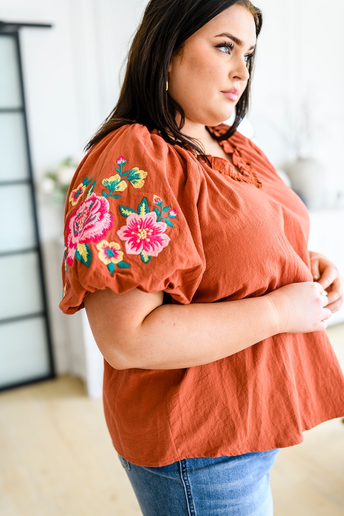 Luisa Embroidered Blouse - Driftwood Boutique