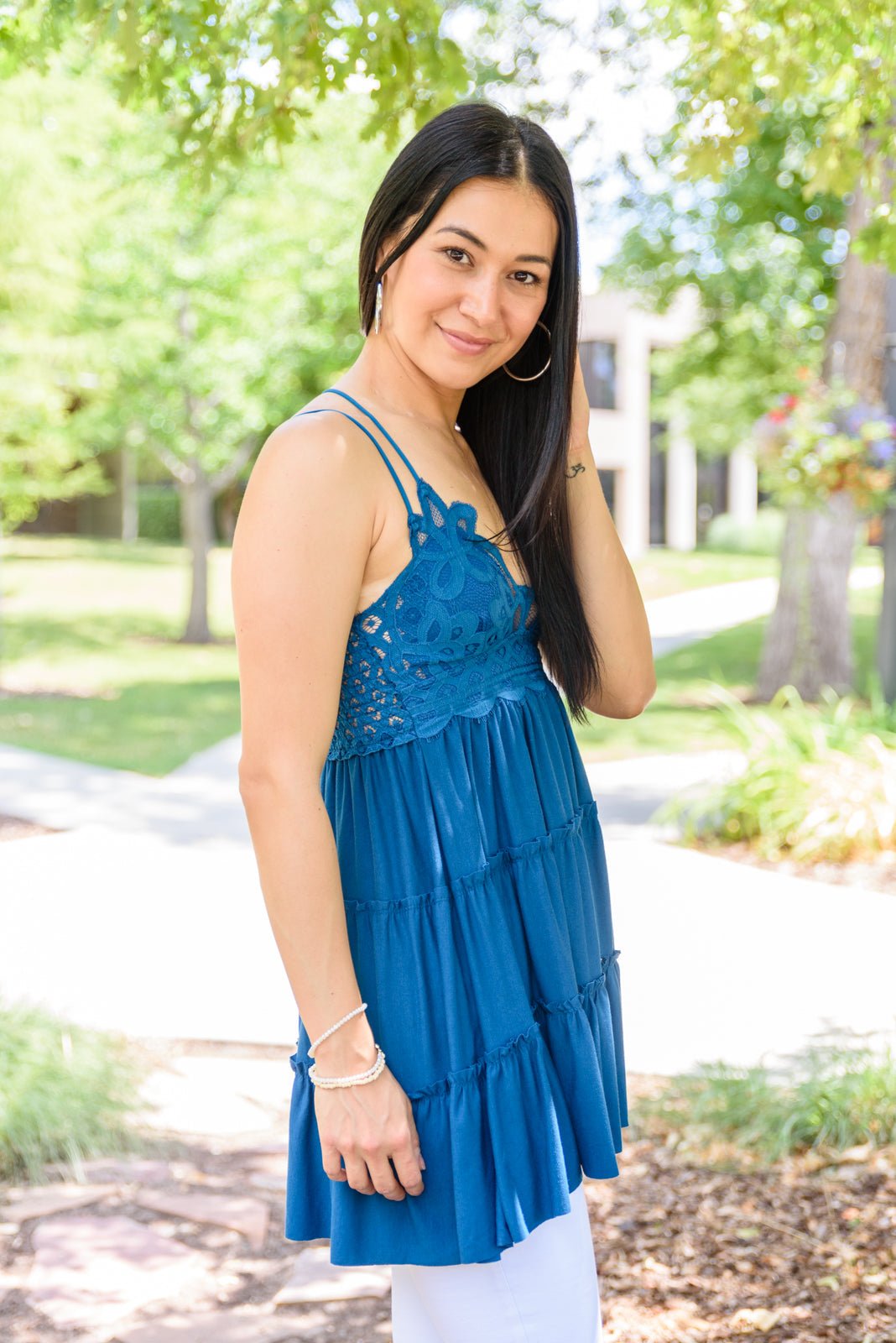 Magic Touch Tank in Teal - Driftwood Boutique