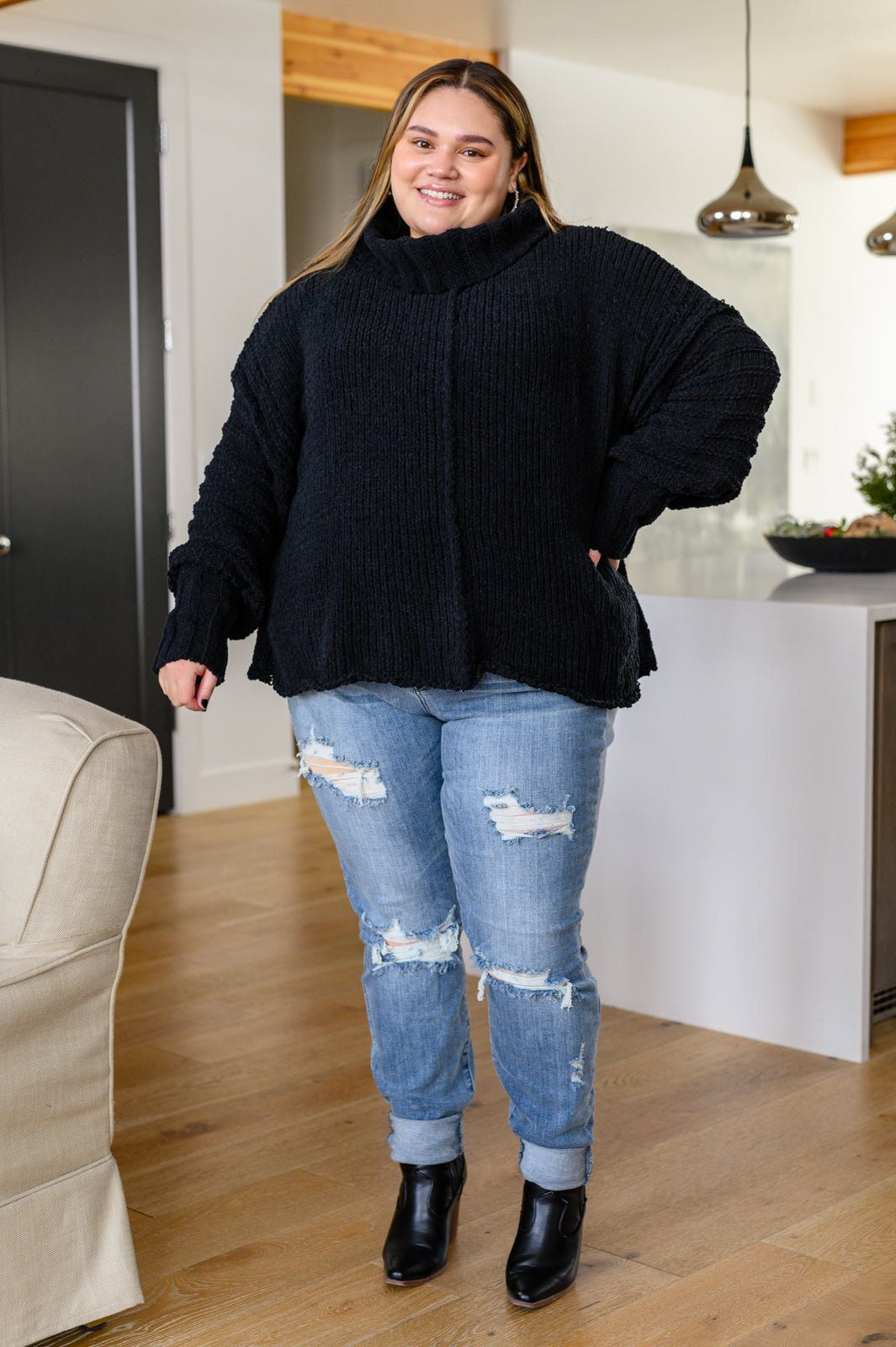 Maureen Long Sleeve Solid Knit Sweater - Driftwood Boutique
