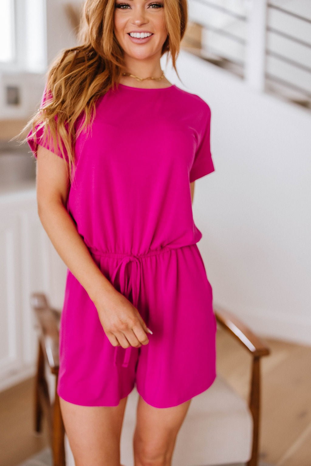 Real Cozy Romper in Magenta - Driftwood Boutique