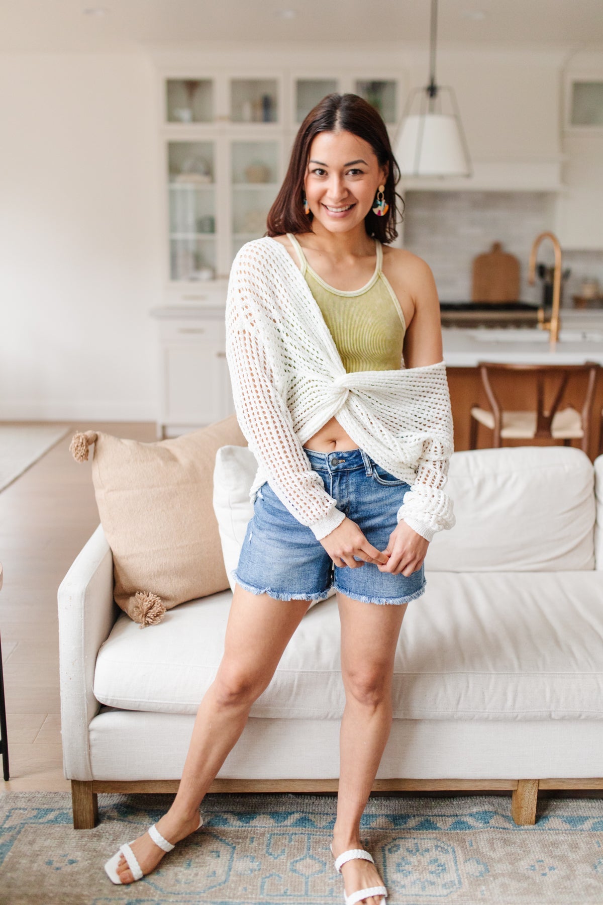 Rendezvous Crop Tank In Mustard - Driftwood Boutique
