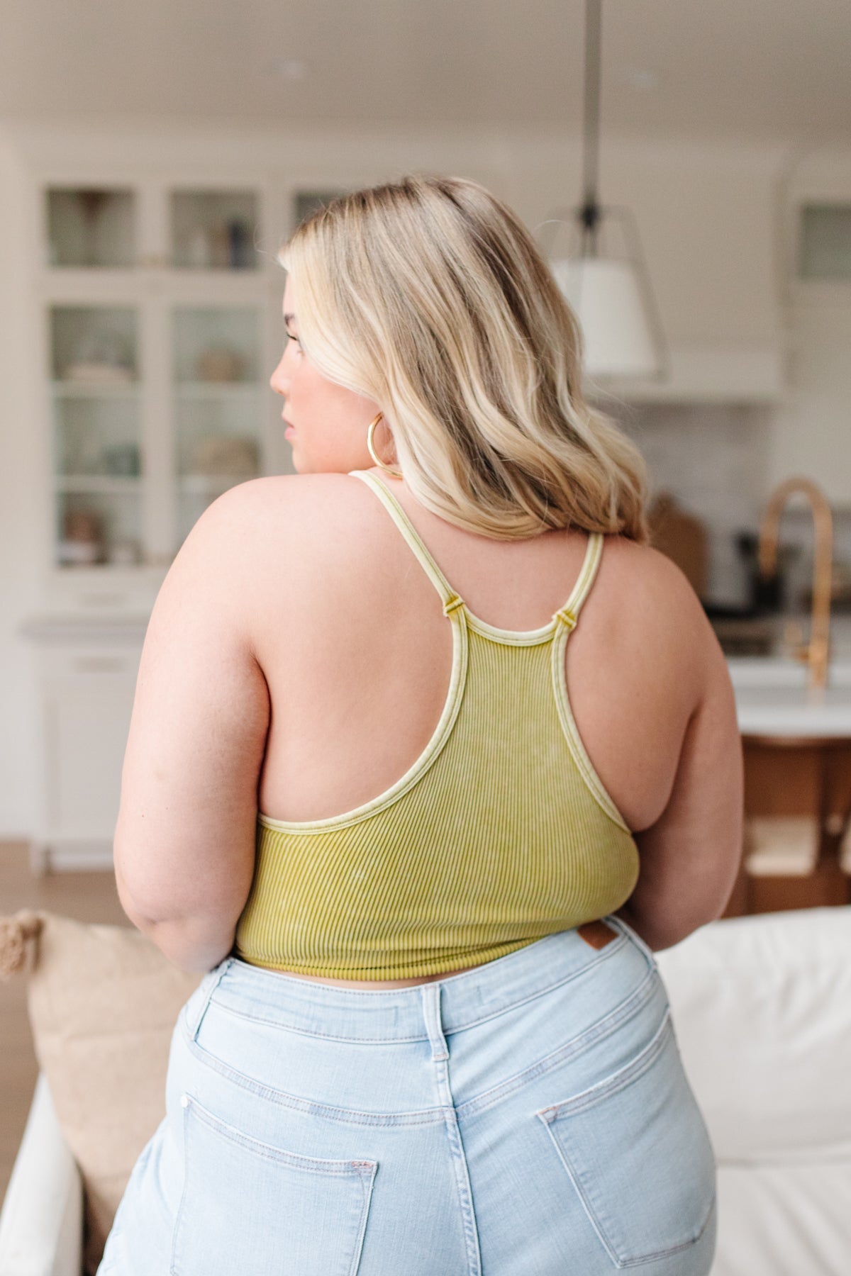 Rendezvous Crop Tank In Mustard - Driftwood Boutique