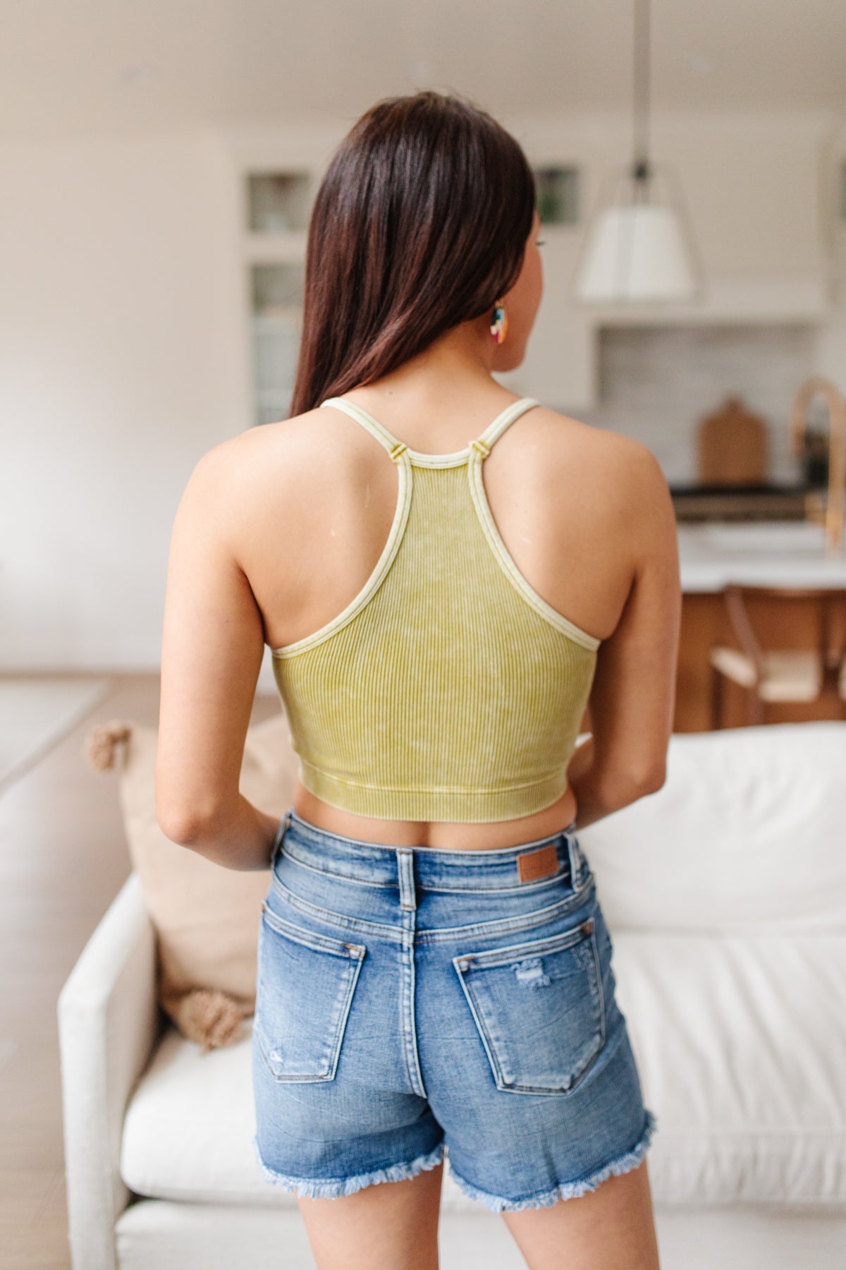 Rendezvous Crop Tank In Mustard - Driftwood Boutique