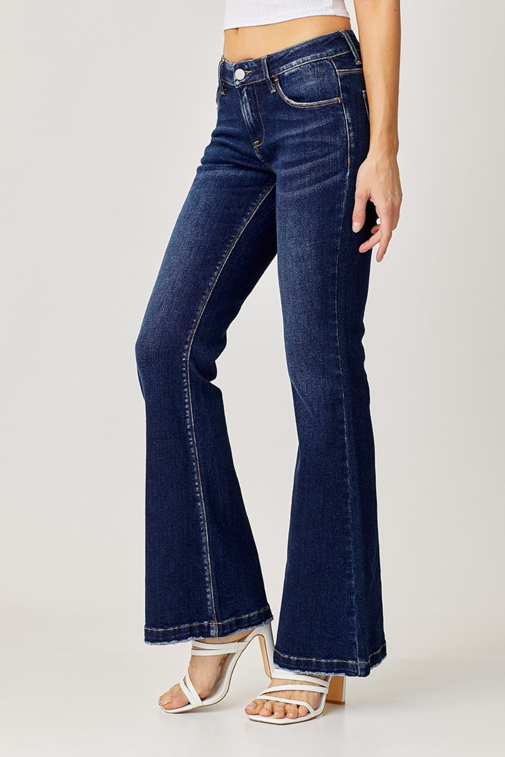 Christina Low Rise Classic Flare Jeans