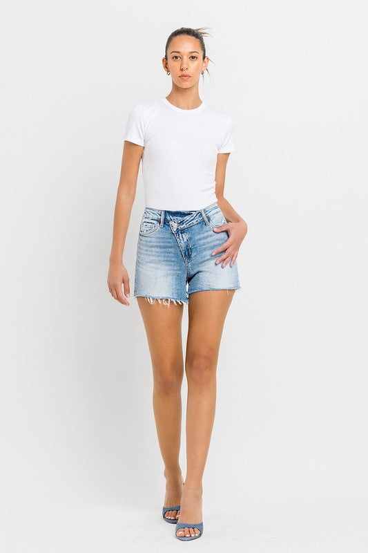 Ryder High Rise Cross Waist Shorts