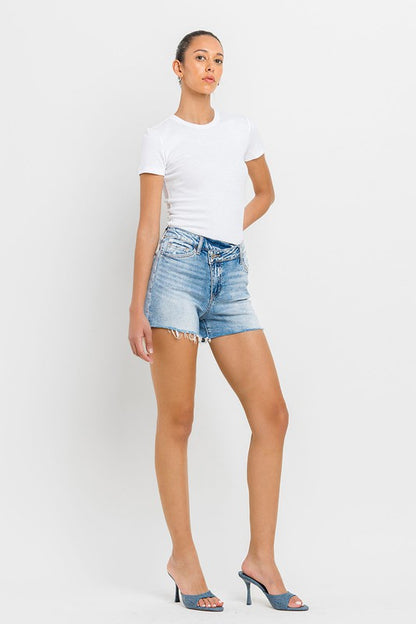 Ryder High Rise Cross Waist Shorts