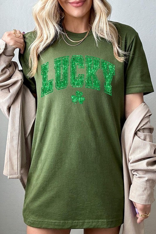 Lucky Me Short Sleeve Graphic Tee